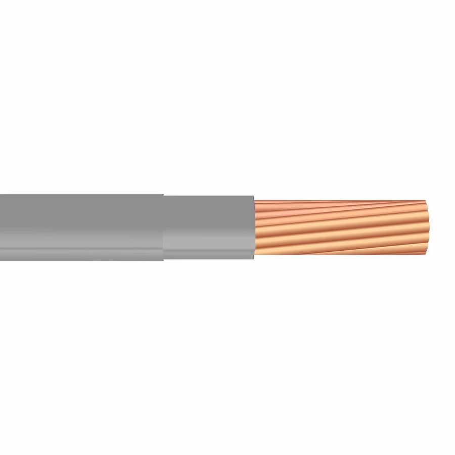 500' 6 AWG 1C Copper THHN Cable Grey
