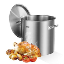 53 QT Stainless Steel Stockpot Cooking Basket for Kitchen SP53QT404003D