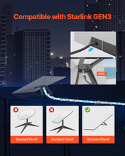 24 AWG Copper Core Compatible with Standard Rectangular V3 VEVOR 100FT Starlink Gen 3 Extension Cable