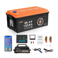 36V 105Ah Golf Cart Lithium Battery 36 Volt Golf Cart Battery with 200A BMS LCD Monitor and Mobile APP LiFePO4 Battery with 600A Peak Current