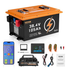 36V 105Ah Golf Cart Lithium Battery 36 Volt Golf Cart Battery with 200A BMS Touch Monitor and Mobile APP LiFePO4 Battery with 600A Peak Current