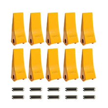 Excavator Bucket Teeth with Pins Bucket Tooth Set Compatible with 23 & 230 Series Excavators Heavy Duty Bolt on Digging Buckets Teeth for Skid Steer