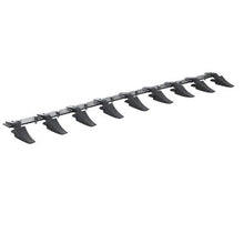 Bucket Tooth Bar Heavy Duty Tractor Bucket 9 Teeth Bar for Loader Tractor Skidsteer 4560 lbs Load-Bearing Capacity Bolt On Design