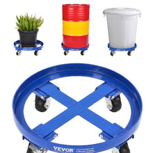 Gallon Drum Dolly 2000 lbs Load Capacity Heavy-Duty Barrel Dolly with Cross Braces and 4 Swivel Caster Wheels Non Tipping Hand Truck Capacity Dollies