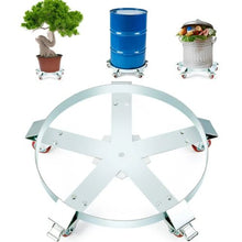 55 Gallon Heavy Duty Drum Dolly 1250lbs Load Capacity Barrel Dolly Cart Drum Caddy Non Tipping Hand Truck Capacity Dollies with Steel Frame 5 Swivel Casters Wheel