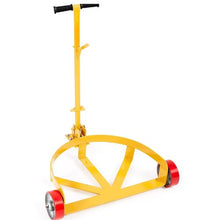55 Gallon Drum Dolly 1200 lbs Load Capacity Barrel Dolly Cart Drum Caddy Round Dolly Steel Low Profile Heavy Duty Steel Frame with Adjustable Handle 3 Wheels