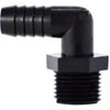 1/4 X 1/8 Hose Barb X MIP Black Polyethylene Elbow 33038B
