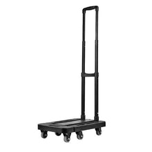 Folding Hand Truck 500 lbs Load Capacity Collapsible Luggage Cart with 6 Wheels Utility Dolly Platform Cart for Airport Travel Luggage