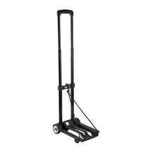 Folding Hand Truck 110 lbs Load Capacity Collapsible Luggage Cart with 2 Wheels Utility Dolly Platform Cart for Airport Travel Furniture Luggage