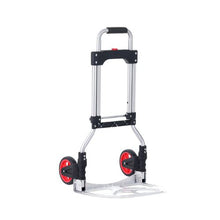 Folding Hand Truck and Dolly 176 lbs Capacity Aluminum Foldable Cart Heavy-Duty Luggage Trolley Cart with Telescoping Handle