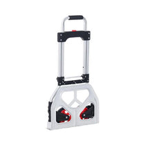 Folding Hand Truck and Dolly 176 lbs Capacity Aluminum Foldable Cart Heavy-Duty Luggage Trolley Cart with Telescoping Handle