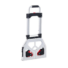 Folding Hand Truck and Dolly 176 lbs Capacity Aluminum Foldable Cart Heavy-Duty Luggage Trolley Cart with Telescoping Handle