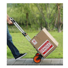Folding Hand Truck 309 lbs Load Capacity Aluminum Portable Cart Convertible Hand Truck and Dolly with Telescoping Handle
