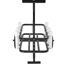 Beach Fishing Cart 200 lbs Load Capacity Fish and Marine Cart with Two 11" Big Wheels Rubber Balloon Tires for Sand Heavy-Duty Steel Pier Wagon Trolley with 7 Rod Holders