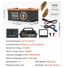 48V 105Ah Golf Cart Lithium Battery 48 Volt Golf Cart Battery with 200A BMS Touch Monitor and Mobile APP Battery with 600A Peak Current