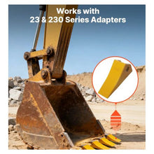 Excavator Bucket Teeth with Pins Bucket Tooth Set Compatible with 23 & 230 Series Excavators Heavy Duty Bolt on Digging Buckets Teeth for Skid Steer