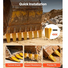 Excavator Bucket Teeth with Pins Bucket Tooth Set Compatible with 23 & 230 Series Excavators Heavy Duty Bolt on Digging Buckets Teeth for Skid Steer