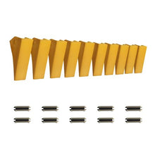Excavator Bucket Teeth with Pins Bucket Tooth Set Compatible with 23 & 230 Series Excavators Heavy Duty Bolt on Digging Buckets Teeth for Skid Steer
