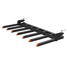 Clamp on Debris Forks for Buckets 4560lbs Load Capacity Heavy Duty Pallet Forks for Tractor Loader Skid Steer Bolt on Bucket Attachments