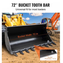 Bucket Tooth Bar Heavy Duty Tractor Bucket 9 Teeth Bar for Loader Tractor Skidsteer 4560 lbs Load-Bearing Capacity Bolt On Design