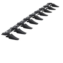 Bucket Tooth Bar Heavy Duty Tractor Bucket 9 Teeth Bar for Loader Tractor Skidsteer 4560 lbs Load-Bearing Capacity Bolt On Design