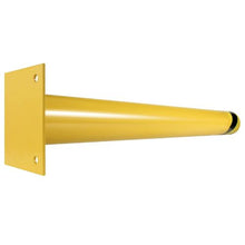 Safety Bollard 42 Inch Height Bollard Post 4.5 Inch Diameter Steel Pipe Safety Bollard Post Steel Safety Bollard with 8 Anchor Bolts