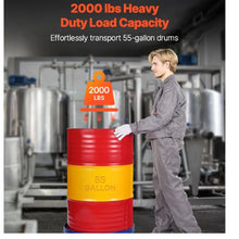 Gallon Drum Dolly 2000 lbs Load Capacity Heavy-Duty Barrel Dolly with Cross Braces and 4 Swivel Caster Wheels Non Tipping Hand Truck Capacity Dollies
