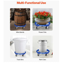 Gallon Drum Dolly 2000 lbs Load Capacity Heavy-Duty Barrel Dolly with Cross Braces and 4 Swivel Caster Wheels Non Tipping Hand Truck Capacity Dollies