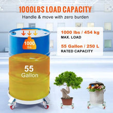 2PCS 55 Gallon Heavy Duty Drum Dolly 1000 lbs Load Capacity, Barrel Dolly Cart Drum Caddy Non Tipping Hand Truck Capacity Dollies with Steel Frame 4 Swivel Casters Wheel