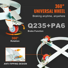 2PCS 55 Gallon Heavy Duty Drum Dolly 1000 lbs Load Capacity, Barrel Dolly Cart Drum Caddy Non Tipping Hand Truck Capacity Dollies with Steel Frame 4 Swivel Casters Wheel