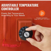 Metal Drum Heater 1200 Watt 10 inch Width Pail Heating Band for 55 Gallon Barrel 86-302℉ Adjustable Thermostat High Efficiency Silicone Grease Keg Heater
