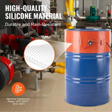 Metal Drum Heater 1200 Watt 10 inch Width Pail Heating Band for 55 Gallon Barrel 86-302℉ Adjustable Thermostat High Efficiency Silicone Grease Keg Heater