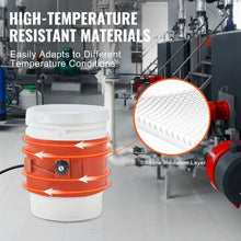 Metal Drum Heater 800 Watt 7.75 inch Width 86-302℉ Adjustable Thermostat High Efficiency Silicone Grease Keg Heater