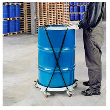 55 Gallon Heavy Duty Drum Dolly 1250lbs Load Capacity Barrel Dolly Cart Drum Caddy Non Tipping Hand Truck Capacity Dollies with Steel Frame 5 Swivel Casters Wheel