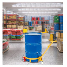 55 Gallon Drum Dolly 1200 lbs Load Capacity Barrel Dolly Cart Drum Caddy Round Dolly Steel Low Profile Heavy Duty Steel Frame with Adjustable Handle 3 Wheels