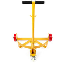 55 Gallon Drum Dolly 1200 lbs Load Capacity Barrel Dolly Cart Drum Caddy Round Dolly Steel Low Profile Heavy Duty Steel Frame with Adjustable Handle 3 Wheels