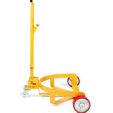 55 Gallon Drum Dolly 1200 lbs Load Capacity Barrel Dolly Cart Drum Caddy Round Dolly Steel Low Profile Heavy Duty Steel Frame with Adjustable Handle 3 Wheels
