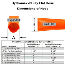6" x 100FT Orange 6 Bar Heavy Duty Lay Flat Discharge Hose