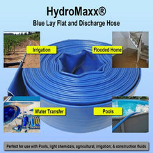 2" x 100FT Blue 6 Bar Heavy Duty Lay Flat Discharge Hose