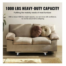 Furniture Dolly 1000 lbs Load Capacity Heavy Duty Hardwood Furniture Moving Dolly Moving Cart with Wheels for Heavy Furniture
