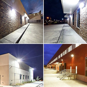 90W LED Wallpack light 10800lm 5000K100-277V 120 degrees Dark Bronze housing Clear cover