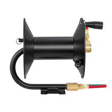 Hand crank welding hose reel