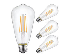 7Watt 5000K Equivalent ST19 LED Vintage Edison Light Bulb YGA16A01-950-4P(Pack of 4)