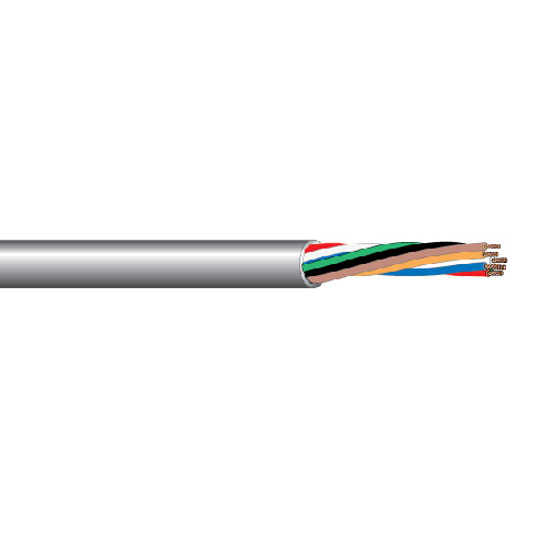 West Penn 25270B 22 AWG 6C 7x30 Stranded Bare Copper Unshielded Plenum CMP PVC Low Voltage Control Cable