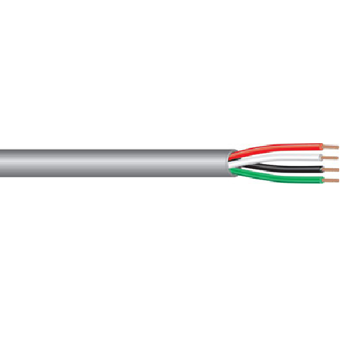 West Penn 25241B 22 AWG 4C 7x30 Stranded Bare Copper Unshielded Plenum CMP PVC Low Voltage Control Cable