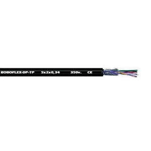 16 AWG 3 Cores 30/30 Stranded ROBOFLEX BC Polyurethane Torsion Black Cable 7901603