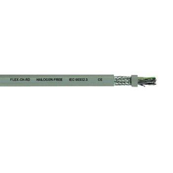 20 AWG 2 Cores 16/32 Stranded BC FLEX-CH-RD TC Braid Halogen-Free Control Cable 1872002 OZ
