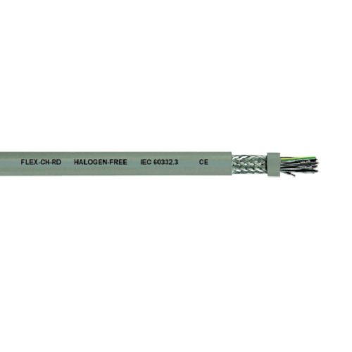 FLEX-CH-RD Bare Copper TC Braid Halogen-Free Control Cable