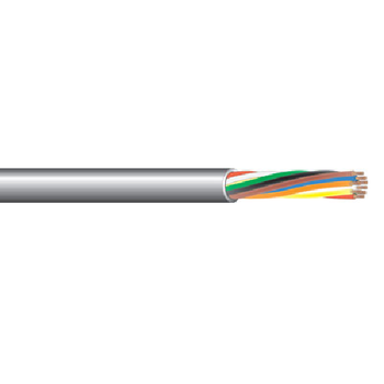 West Penn 25186B 18 AWG 6C 7x26 Stranded Bare Copper Unshielded Plenum CMP PVC Low Voltage Control Cable