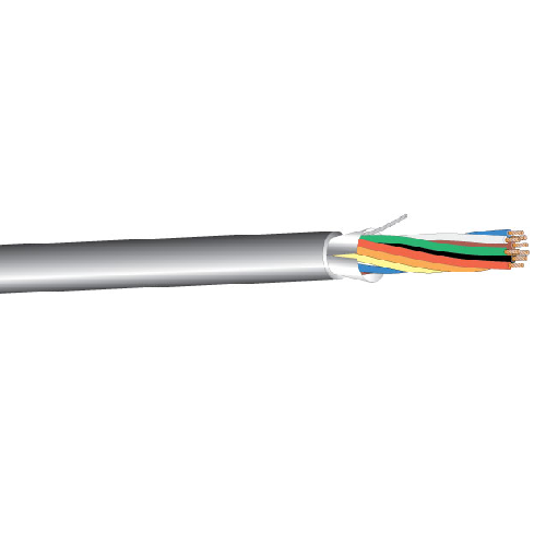 West Penn 253188B 18 AWG 8C 7x26 Stranded Bare Copper Shielded Plenum Low Voltage Communication Cable